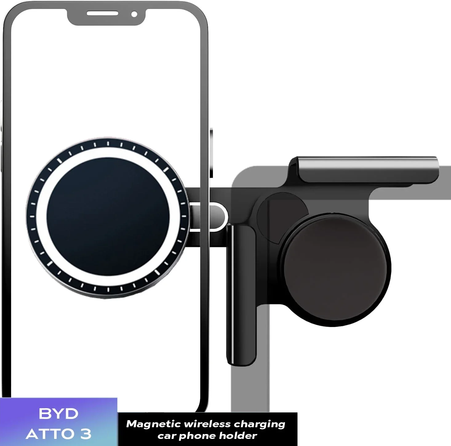 מחזיק טלפון ל-BYD ATTO 3 / Seal - מגנטי 3