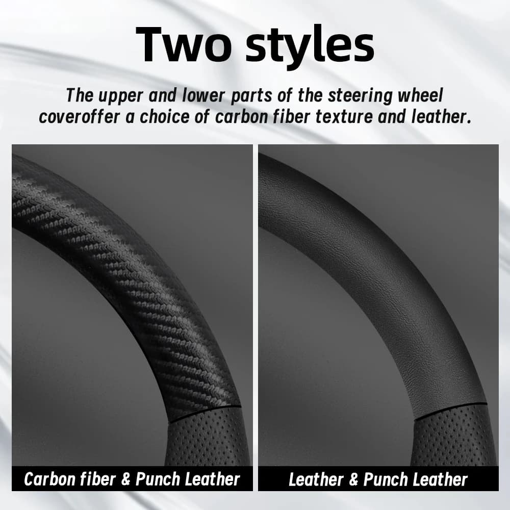 כיסוי הגה ל-BYD דולפין מיני / יואן פלוס - עור, סיבי פחמן 7