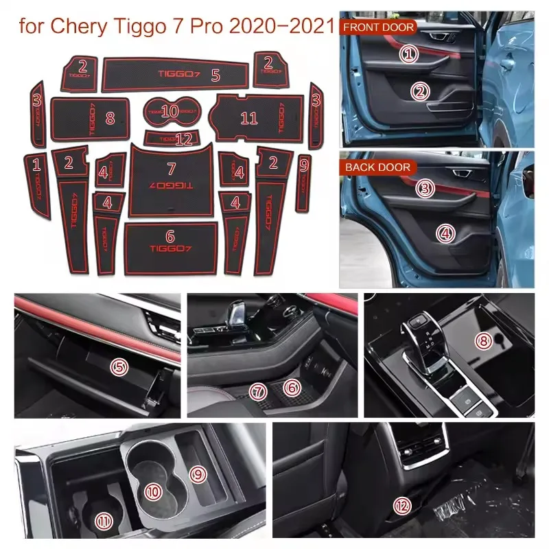 מחזיק כוסות ל-Tiggo 7 Pro - גומי 2