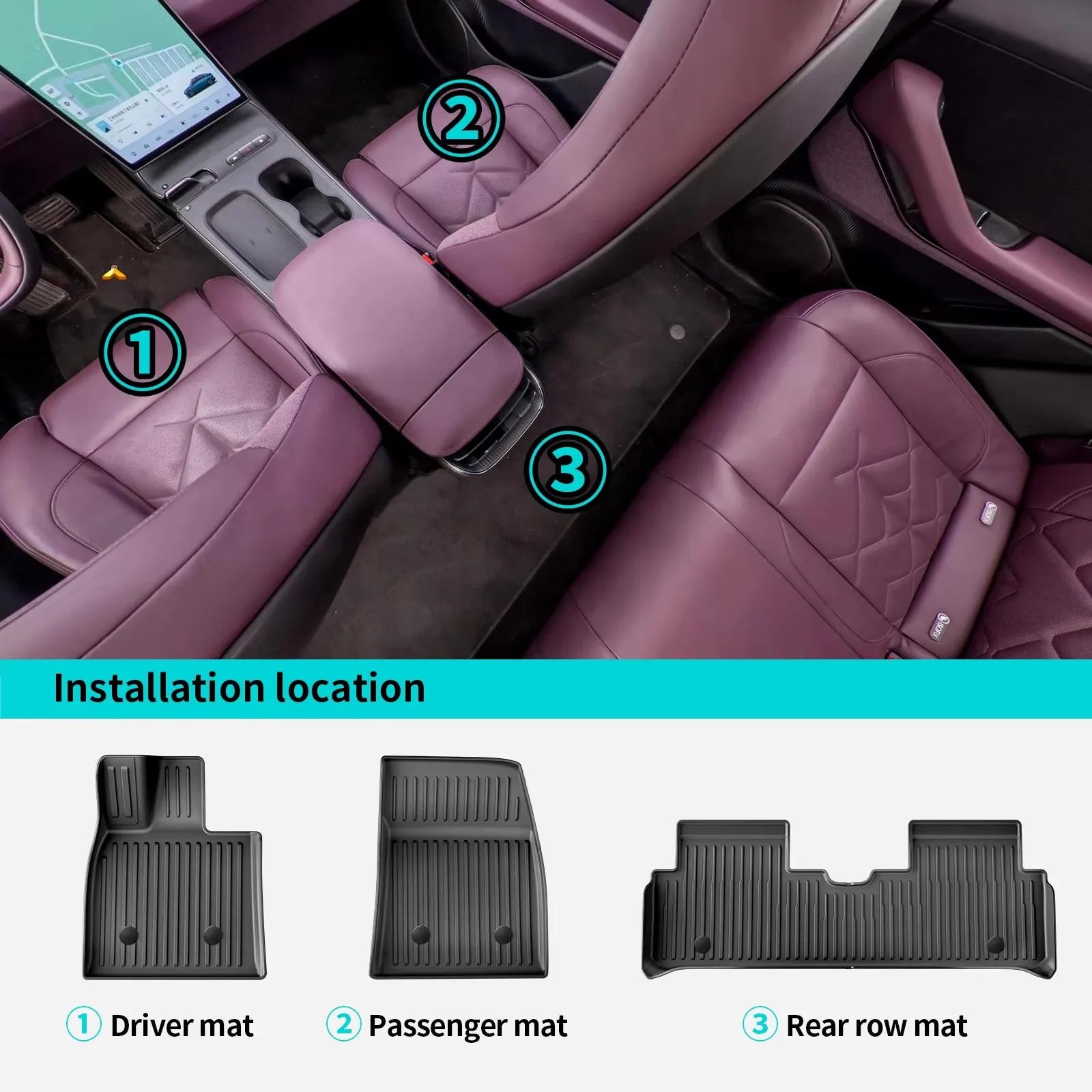 שטיחי רצפה ל-NIO ET5 - עמיד למים 6