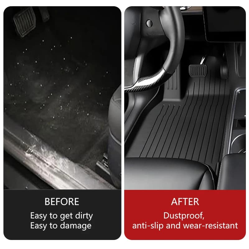 שטיחי רצפה ל-טסלה מודל Y - לכל מזג אוויר, TPE 4