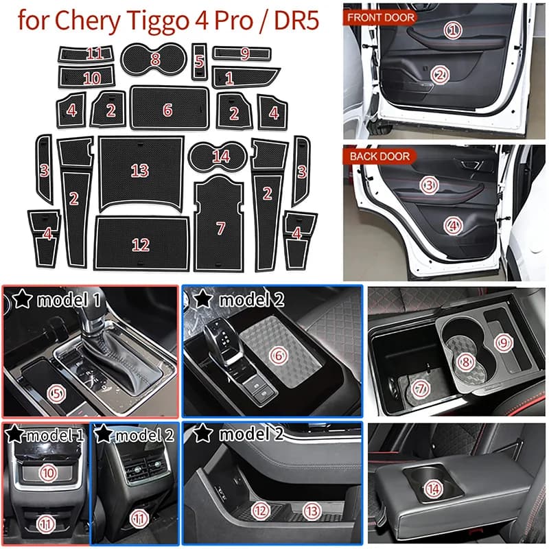 מחזיק כוסות ל-Chery - גומי