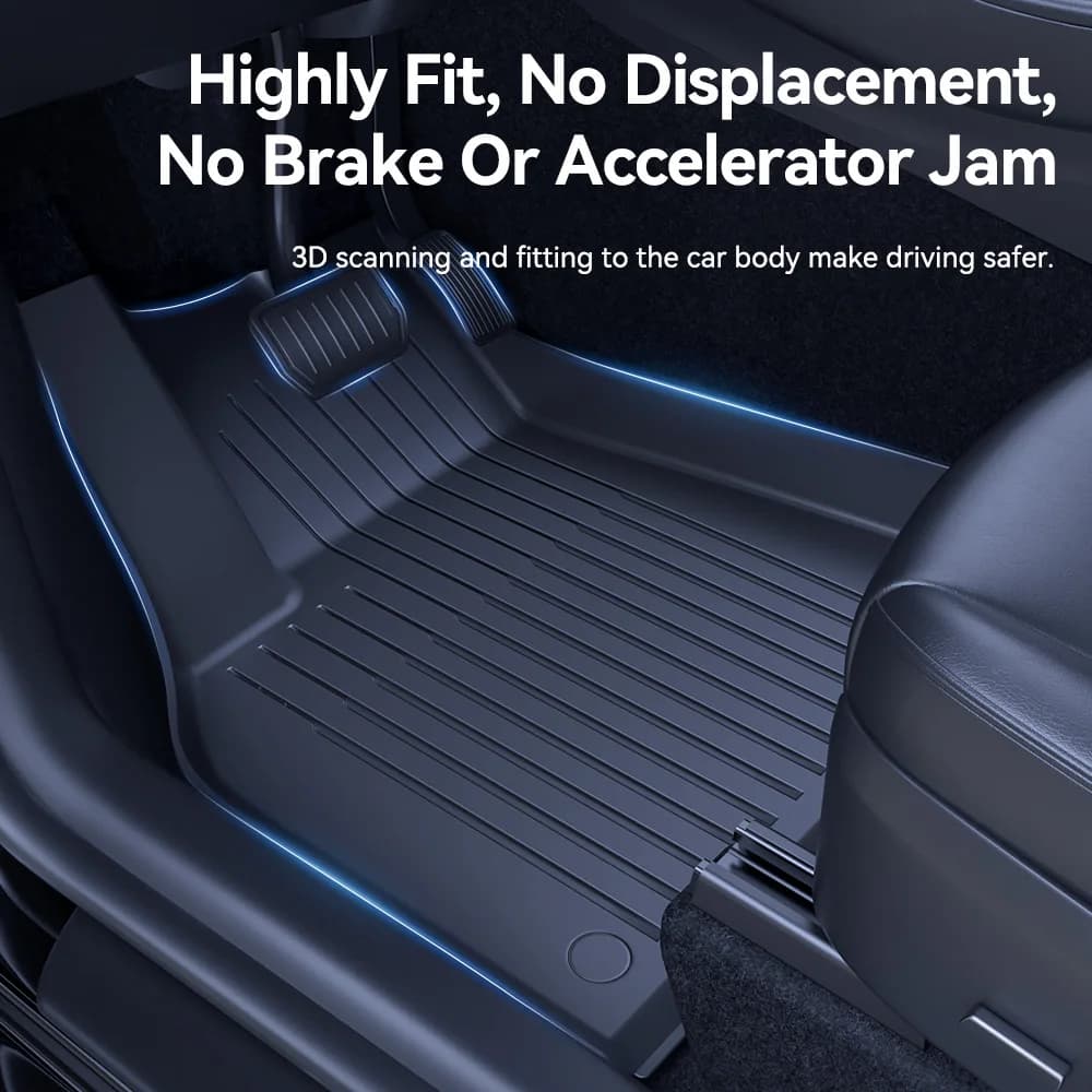 שטיחי רצפה ל-טסלה היילנד / מודל 3 - עמיד למים, נגד החלקה 6